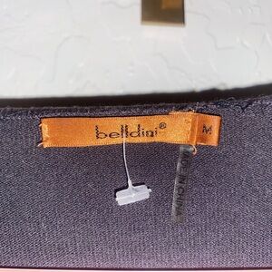 Blue zip up sweater with gem zipper